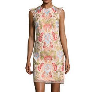 Donna Ricco Womens Floral Embroidery Dress